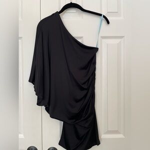 Marciano Chic Black One-Shoulder Dress